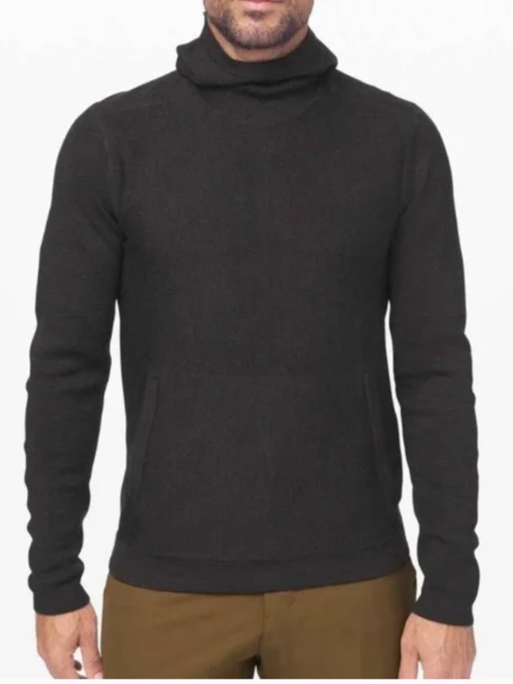 Lululemon Men's Alpine Air Pullover Hoodie Charcoal Grey Merino Wool NO SIZE TAG
